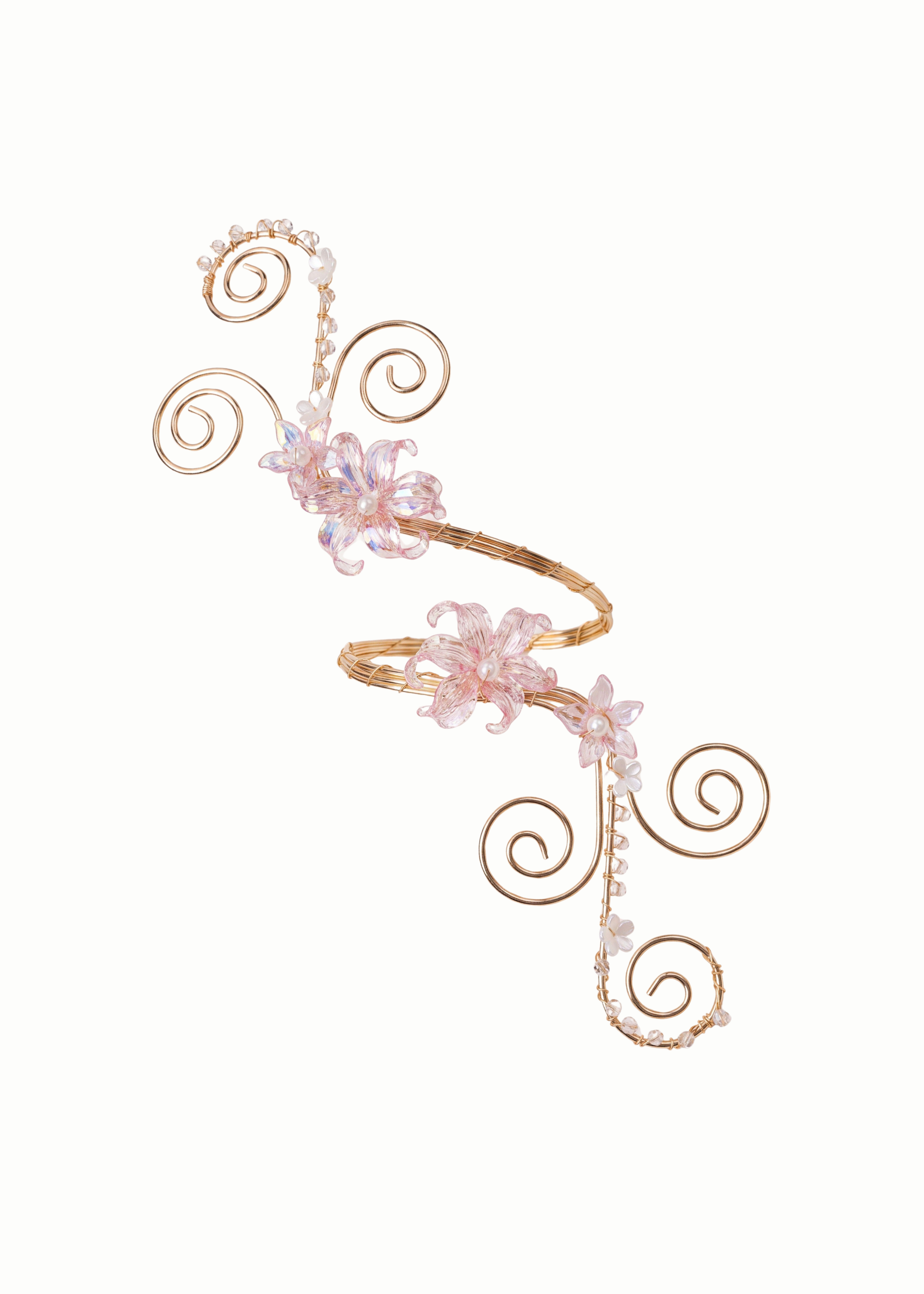 Pink Lily Spiral Arm Cuff