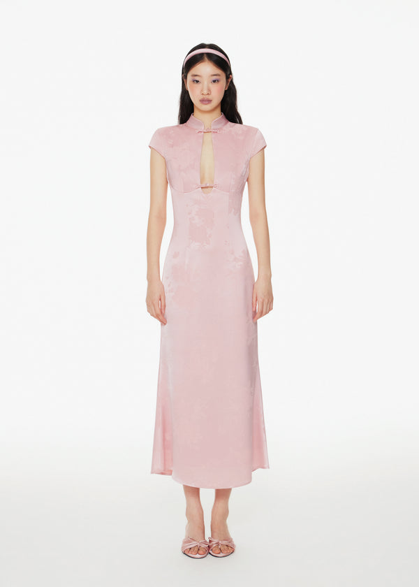 Chinese Jacquard Embriodry Qipao Dress
