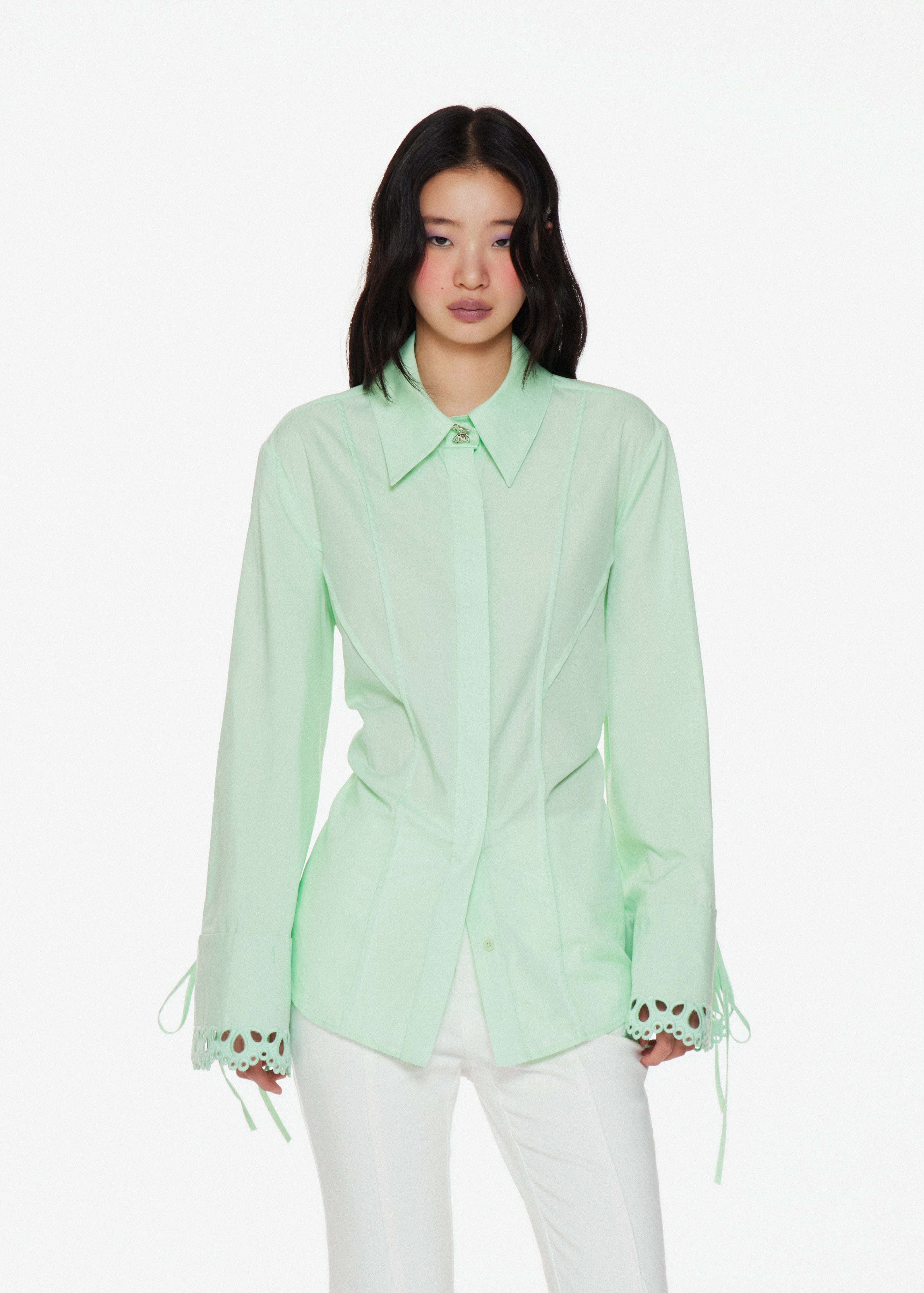 Long Sleeve Shirt in Mint