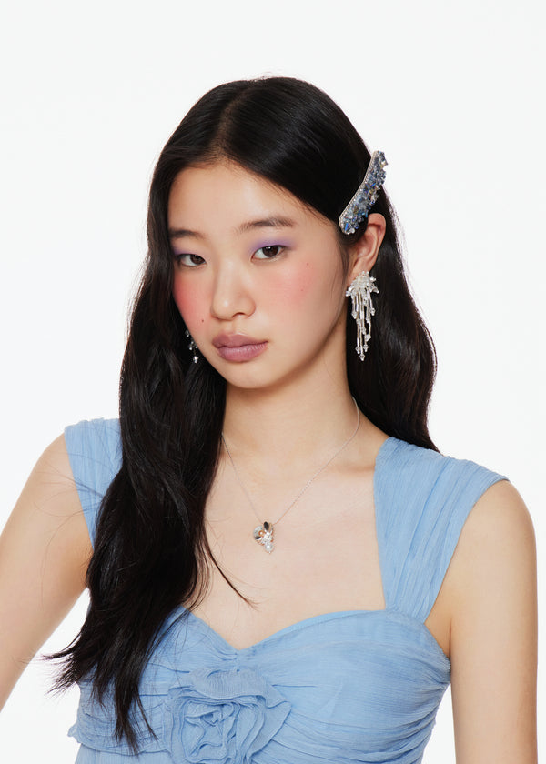 Crystal Gleam Blue Hair Clip