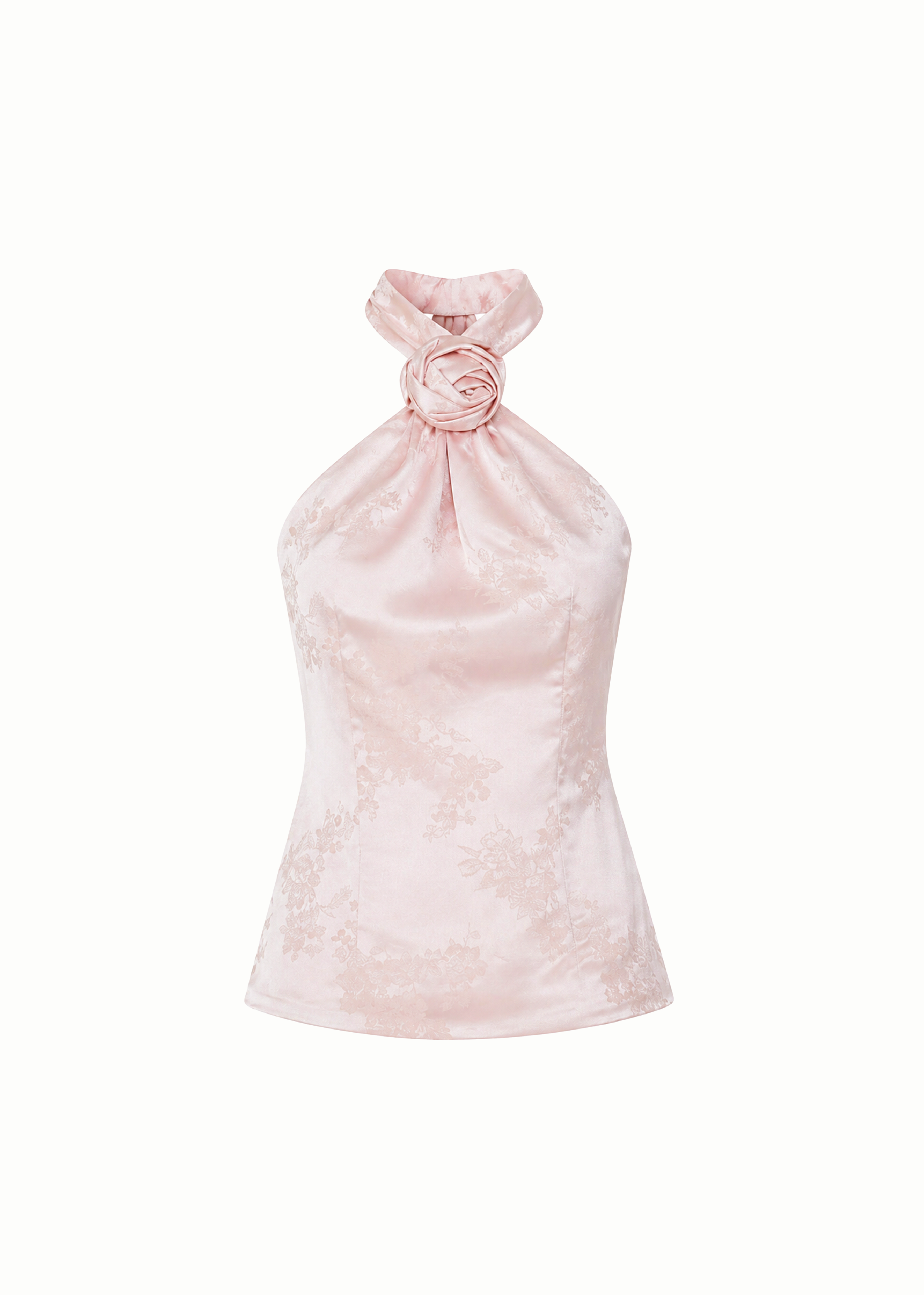 Chinese Jacquard Embriodry Halter Top