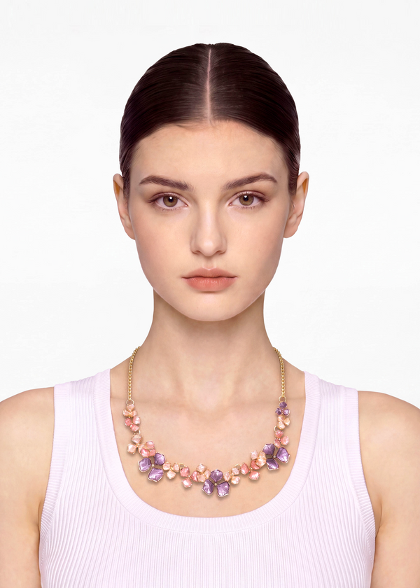 Botanic Multi Tonal Flower Necklace
