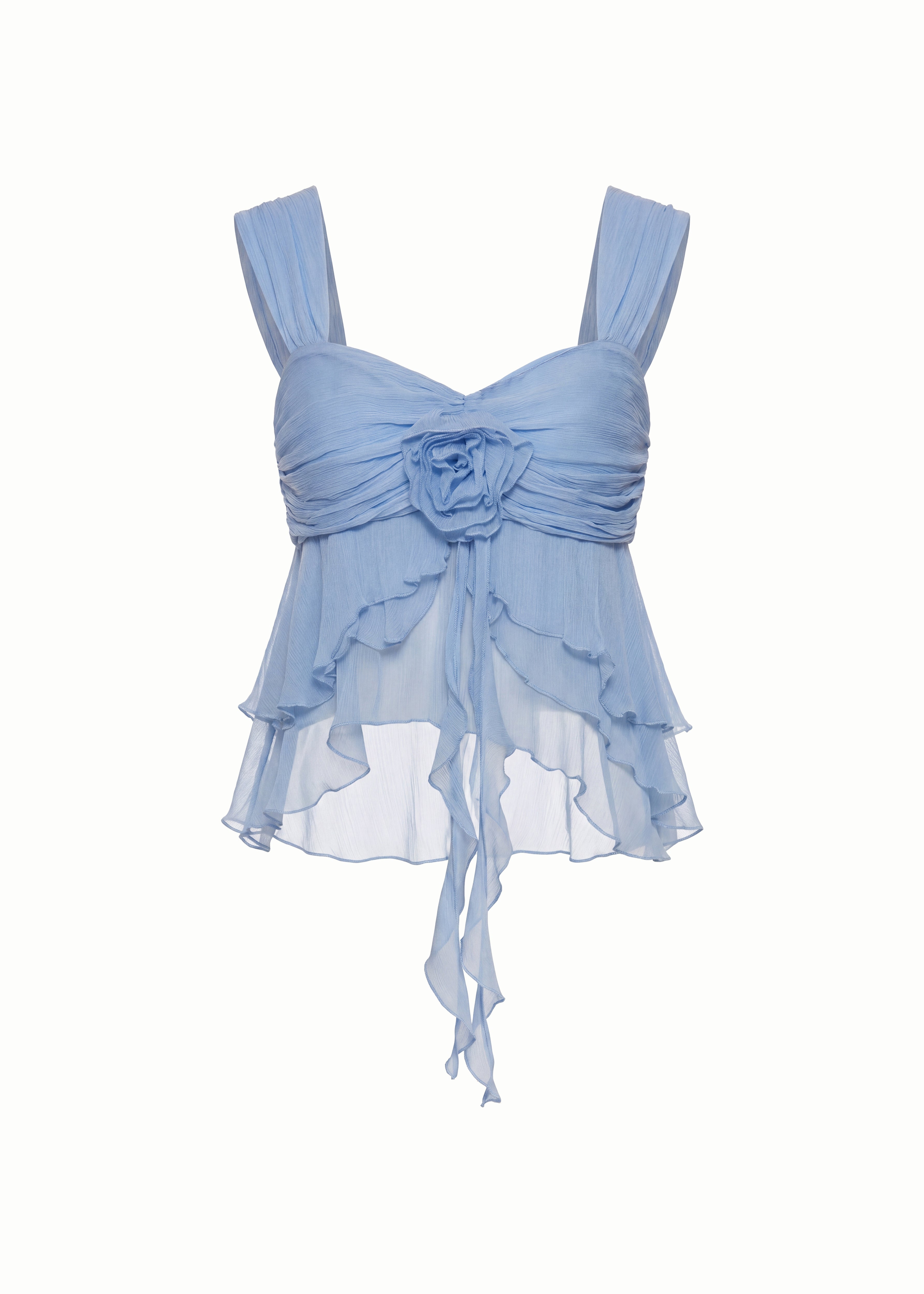 Floral Tiered Ruffled Top
