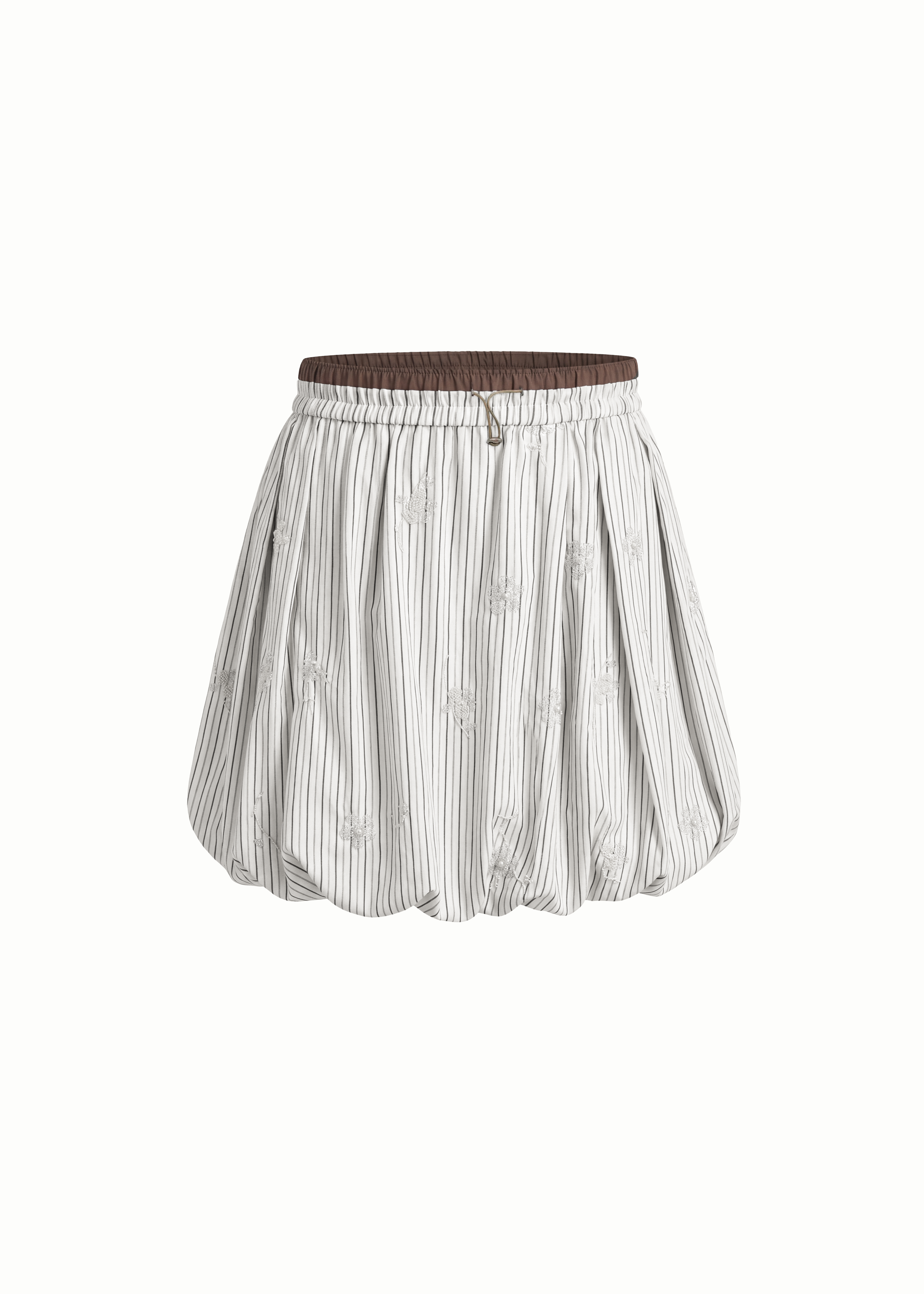 Etoile Striped Balloon Mini Skirt