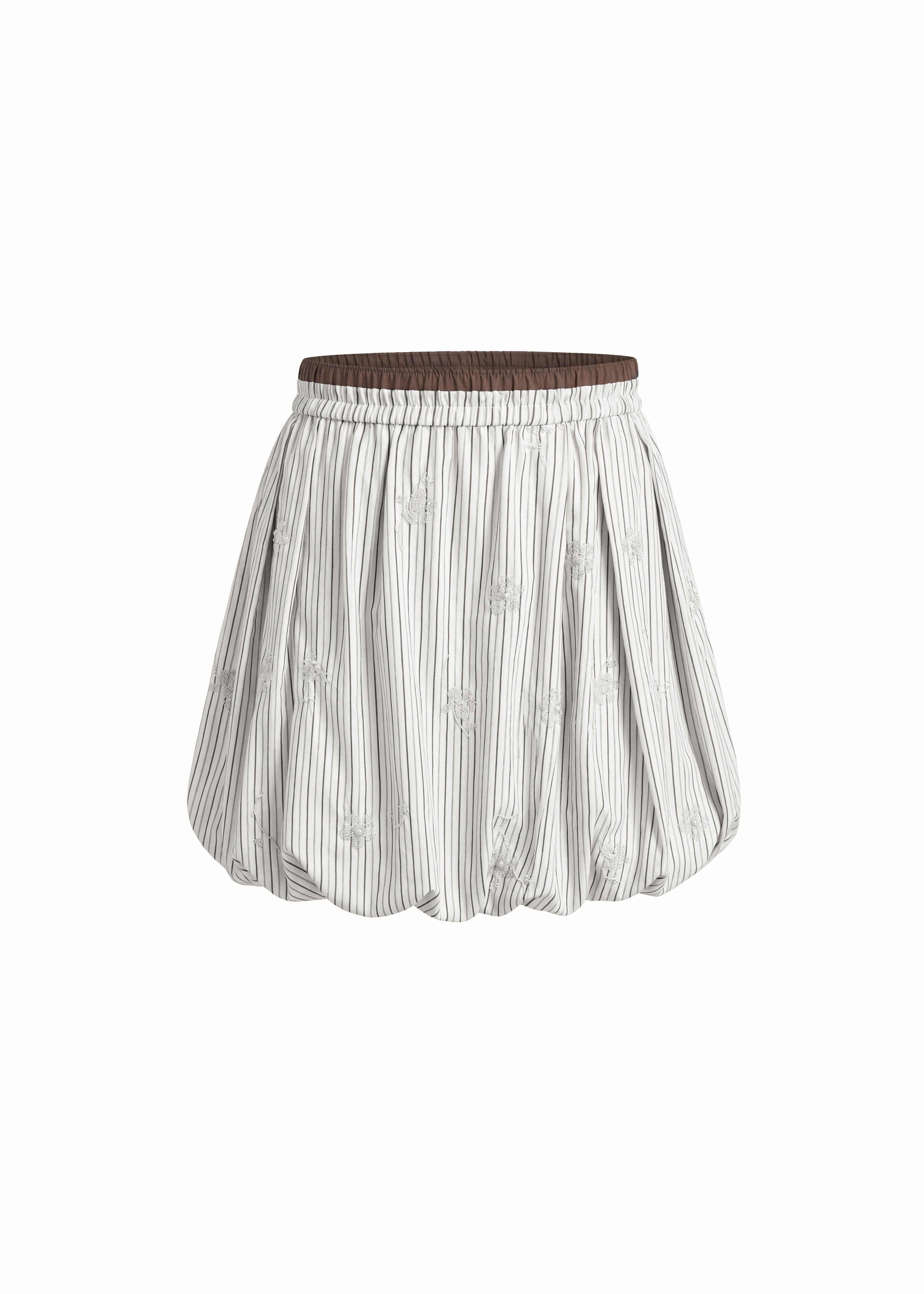 Etoile Striped Balloon Mini Skirt