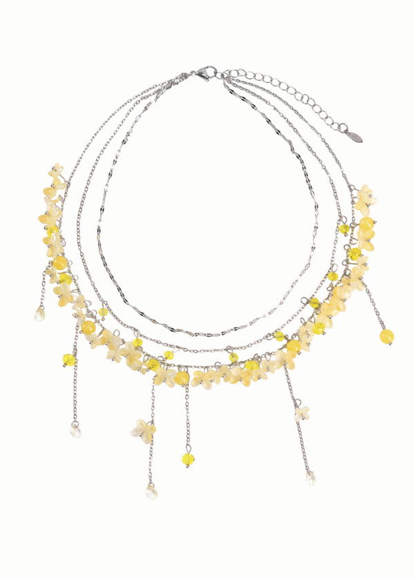 The Cascading Blossom Layered Necklace