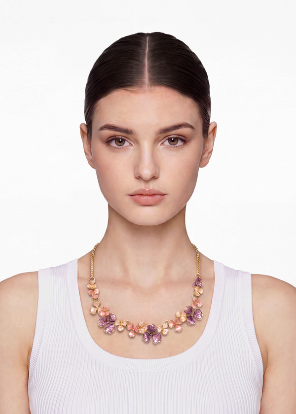 Botanic Multi Tonal Flower Necklace