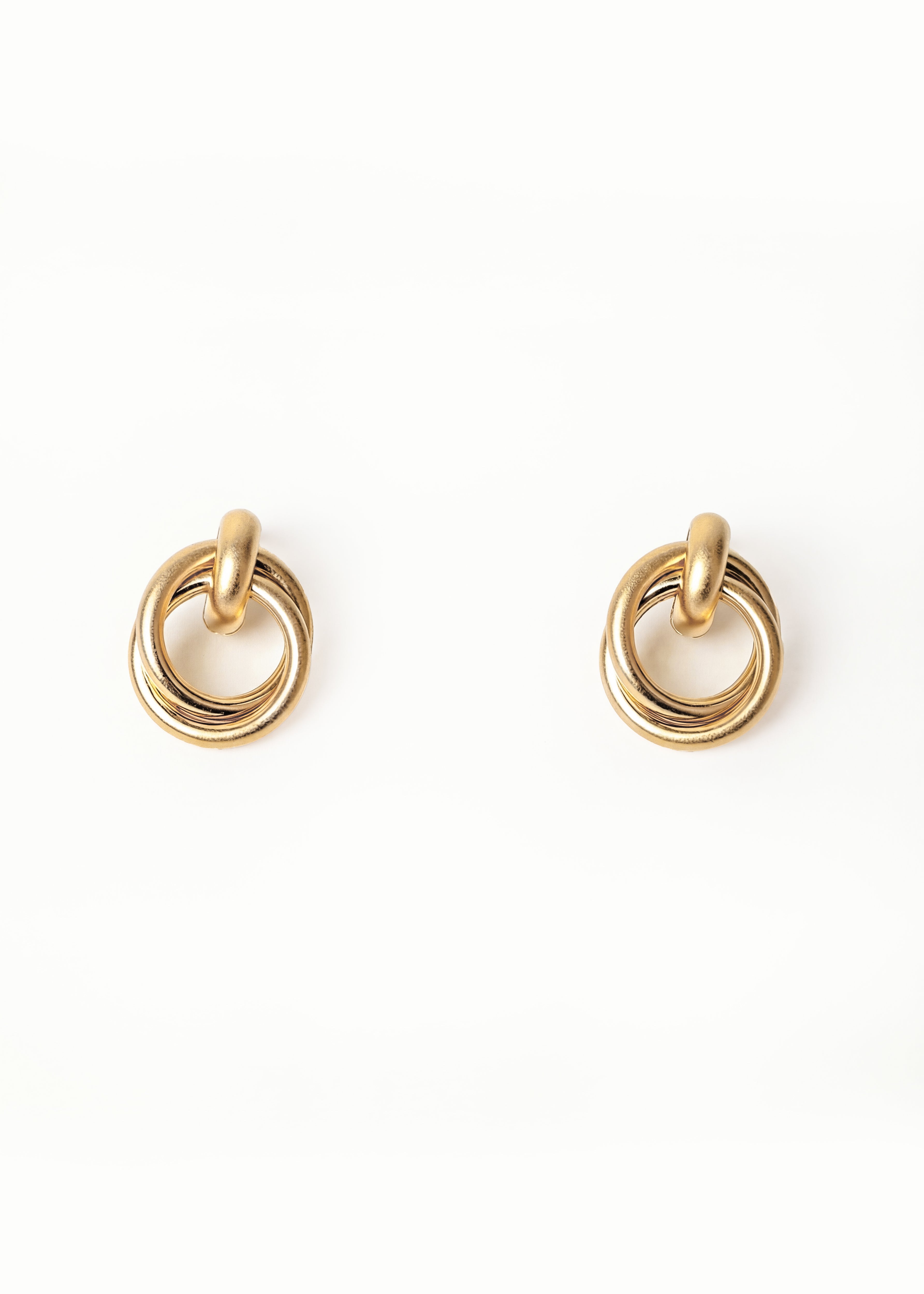 Gold Double-Hoop Earrings
