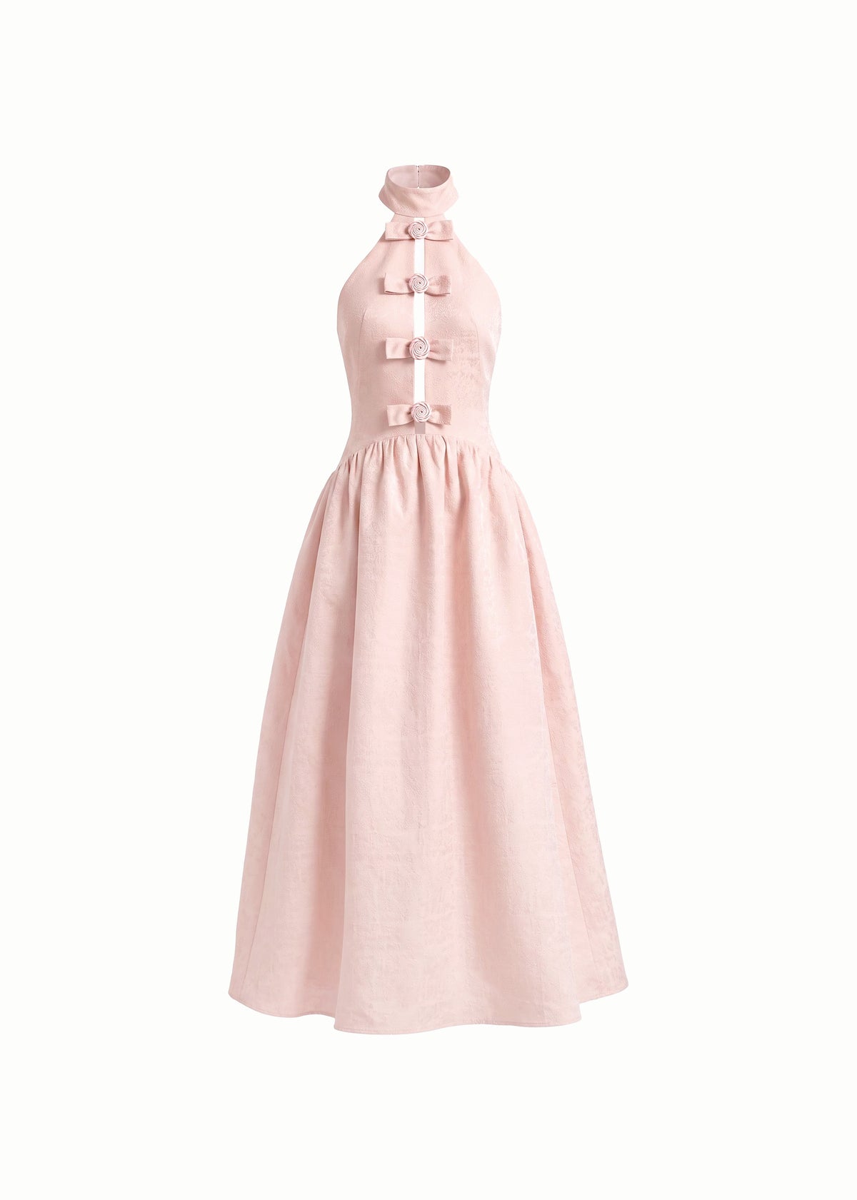 primrose halter dress The Backless Wool Blend Jacquard Gown Maxi dress zimmermann