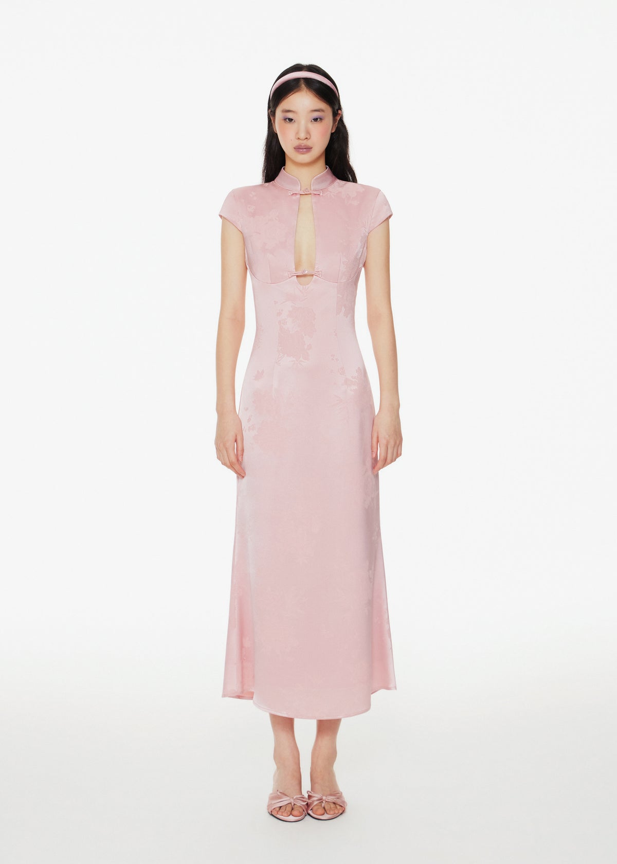 Chinese Jacquard Embroidery Qipao Dress