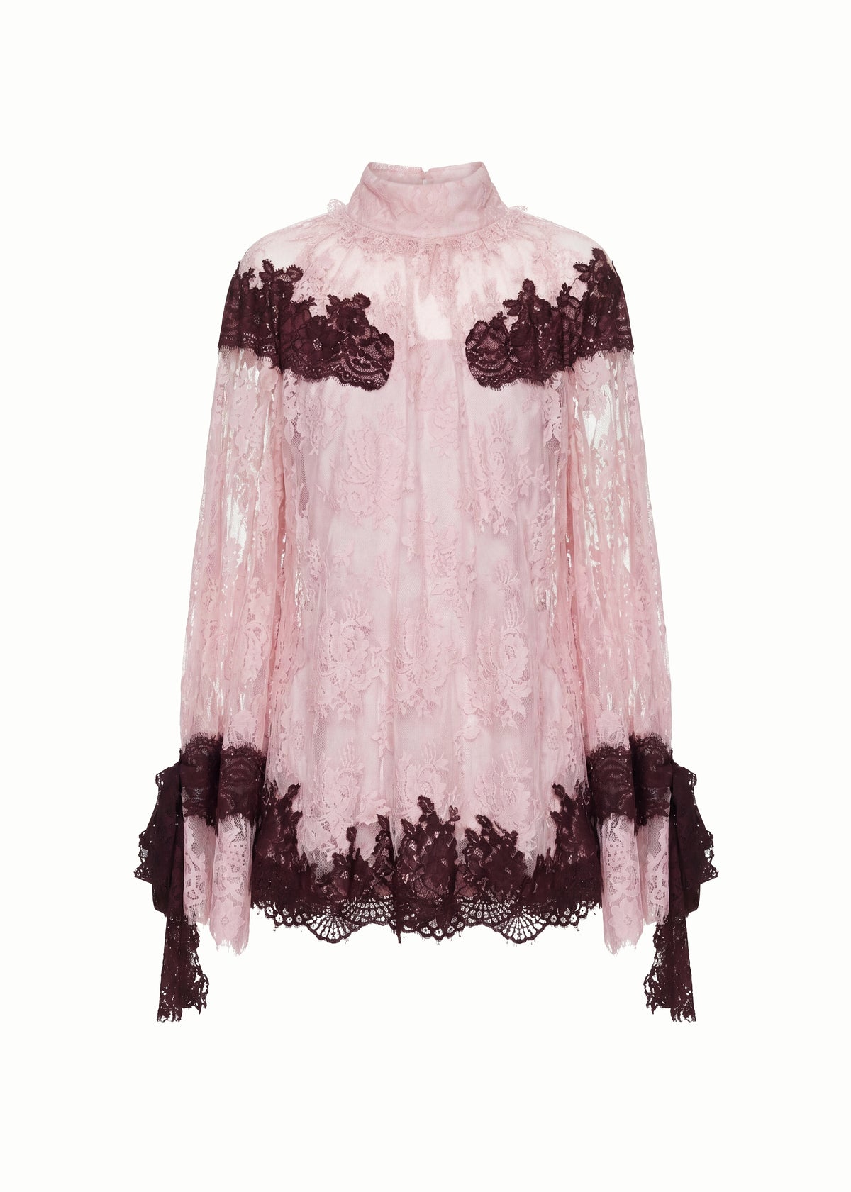 High Neck Lace Blouse