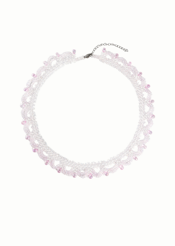 Lace Beaded Choker Necklace