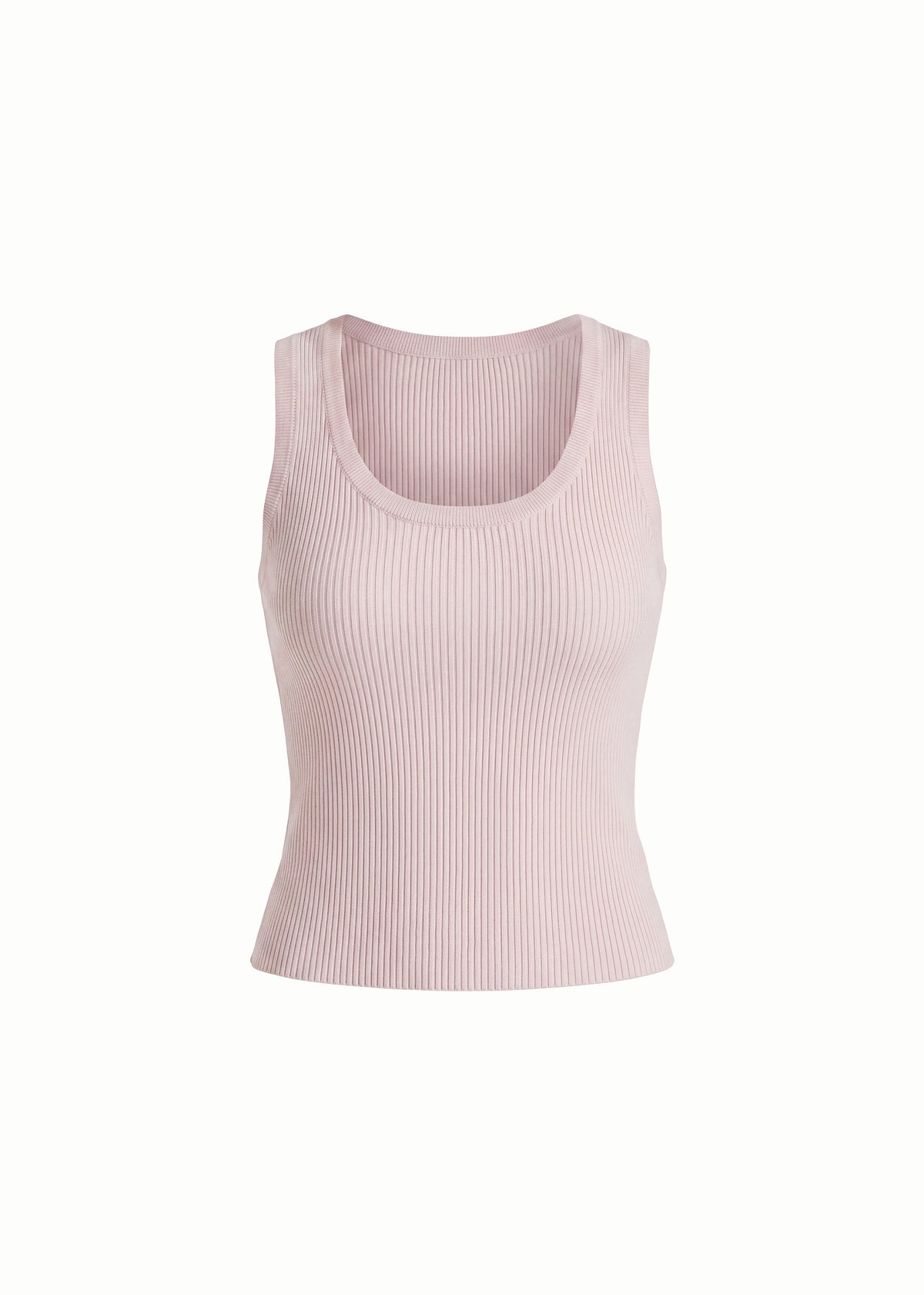 Scoop Neck Rib Tank Top