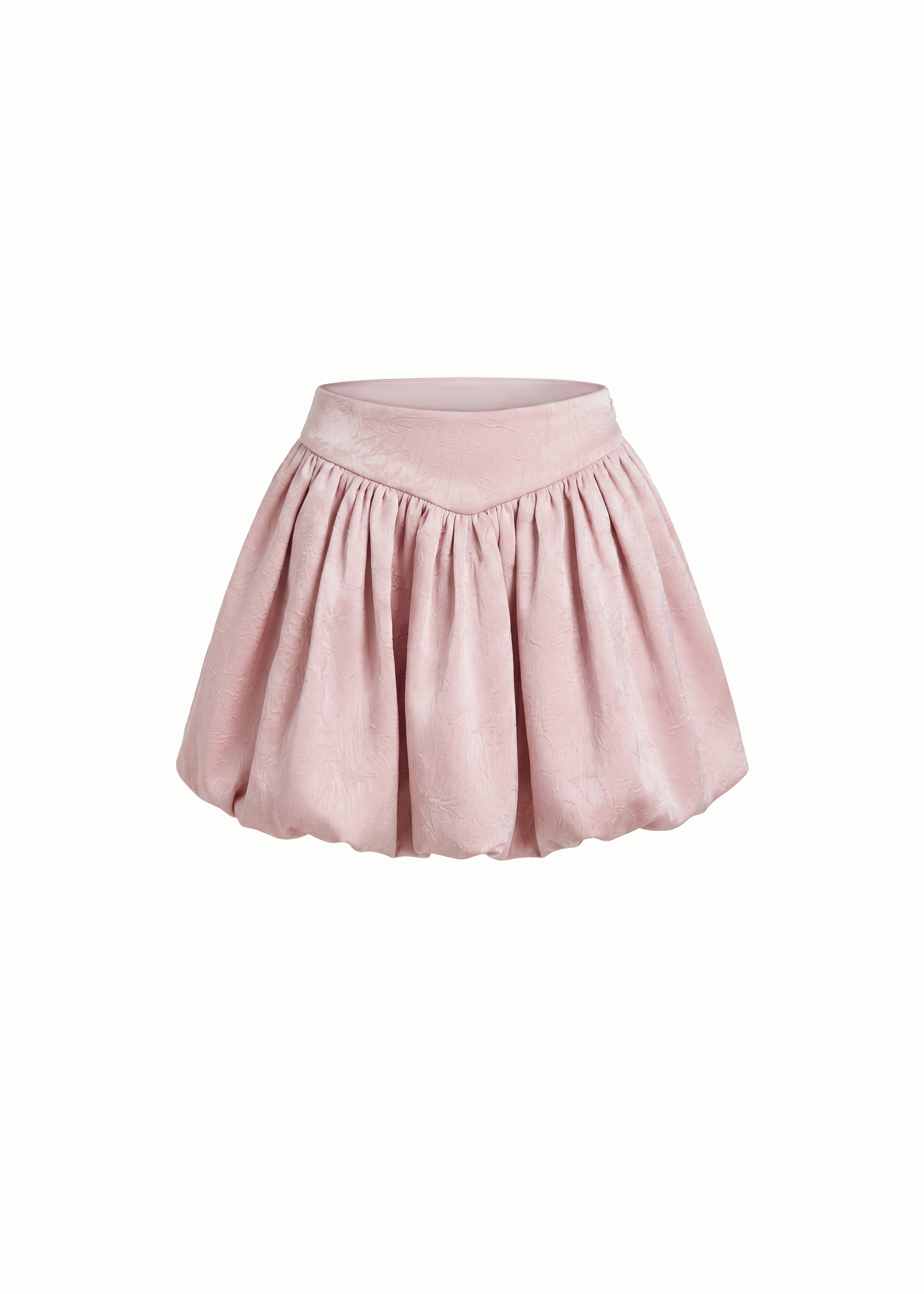 Pink Bubble Flared Skirt