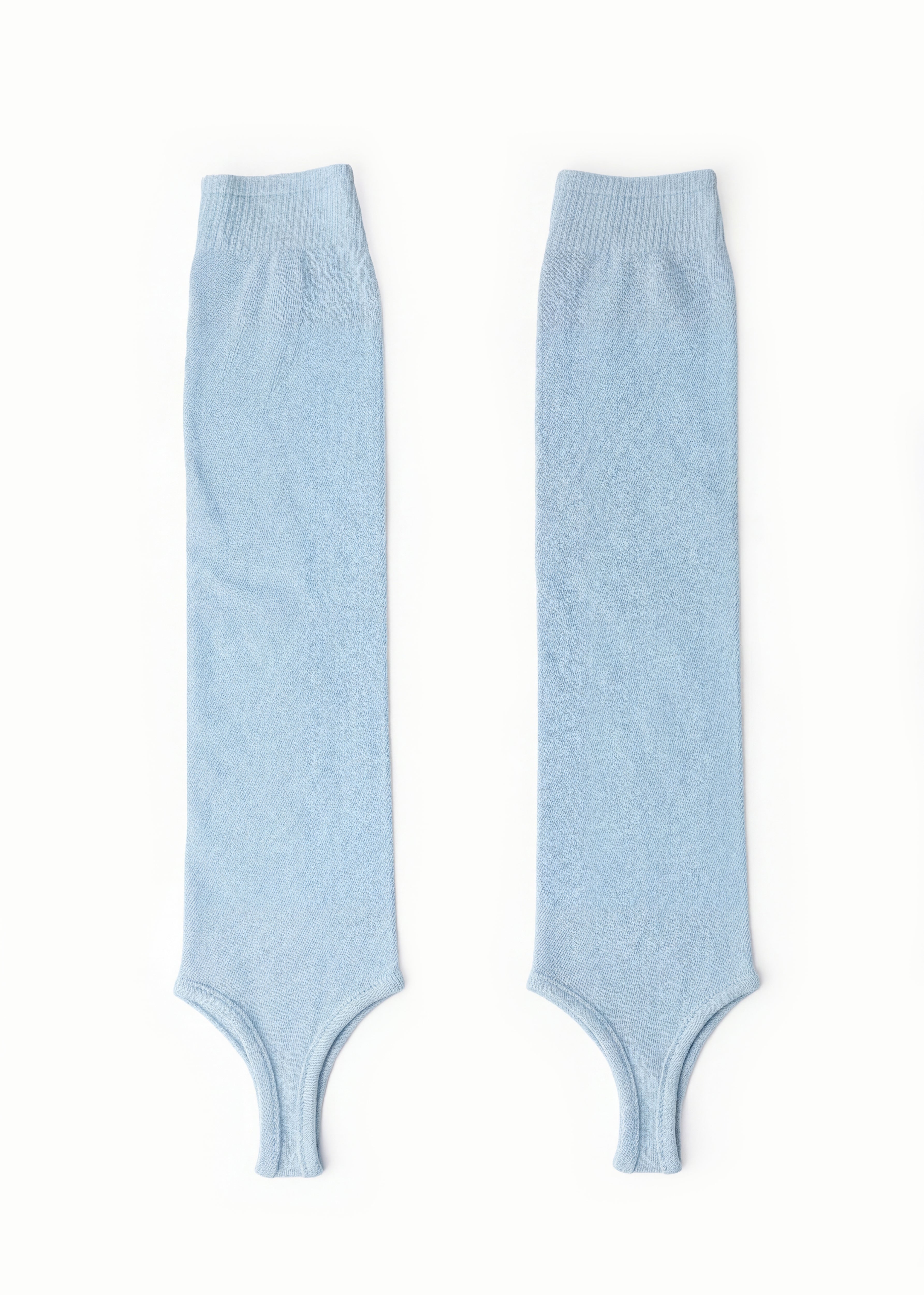 Blue Leg Warmers with Heel Hole