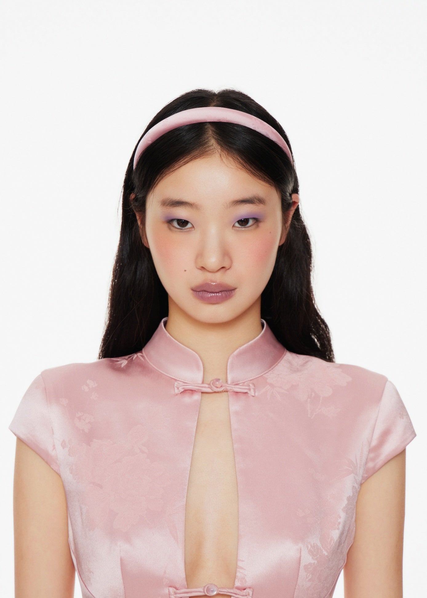 Chinese Jacquard Embroidry Satin Headband