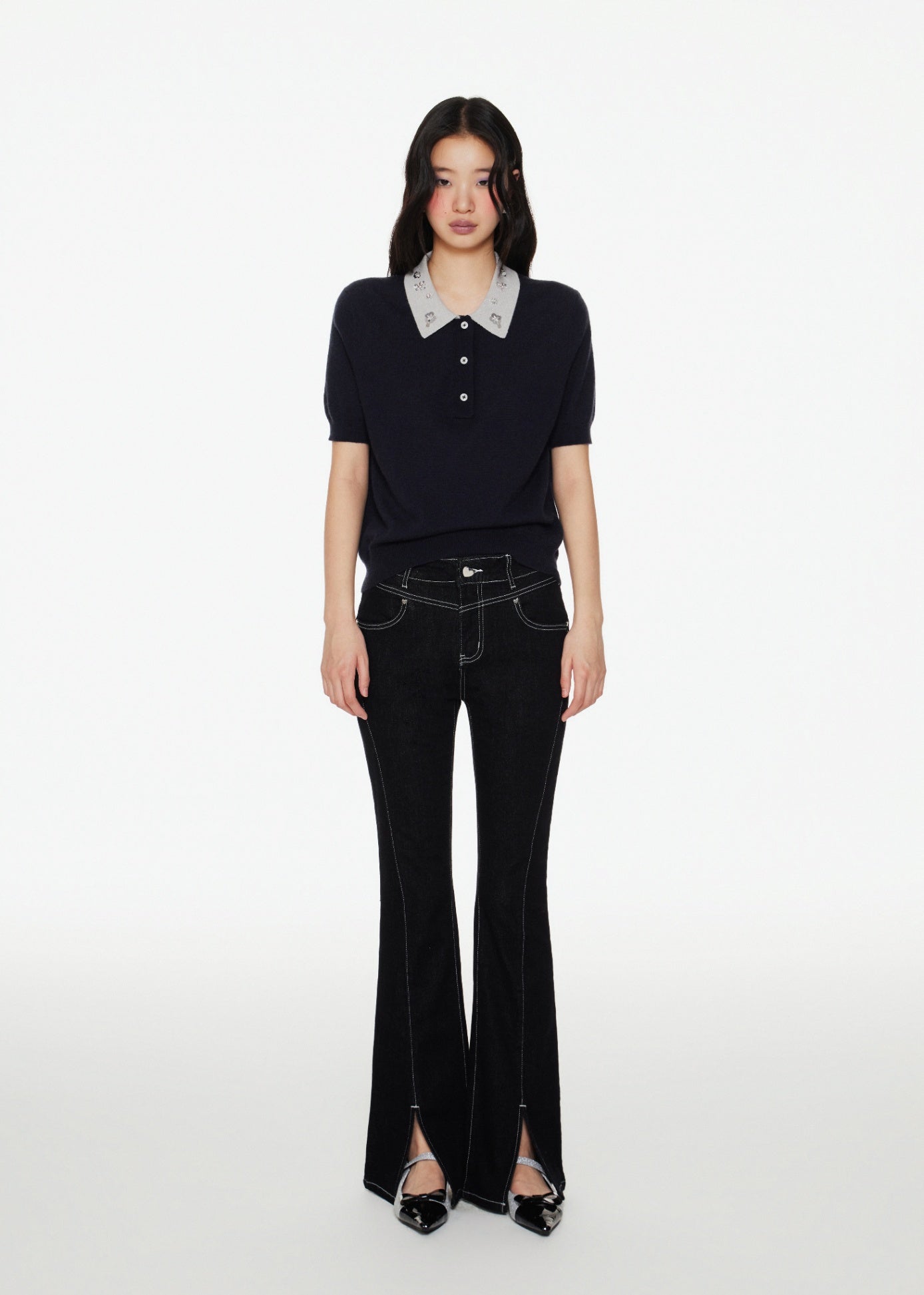 Black Bootcut Jeans